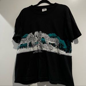 Vintage Zebra Graphic T